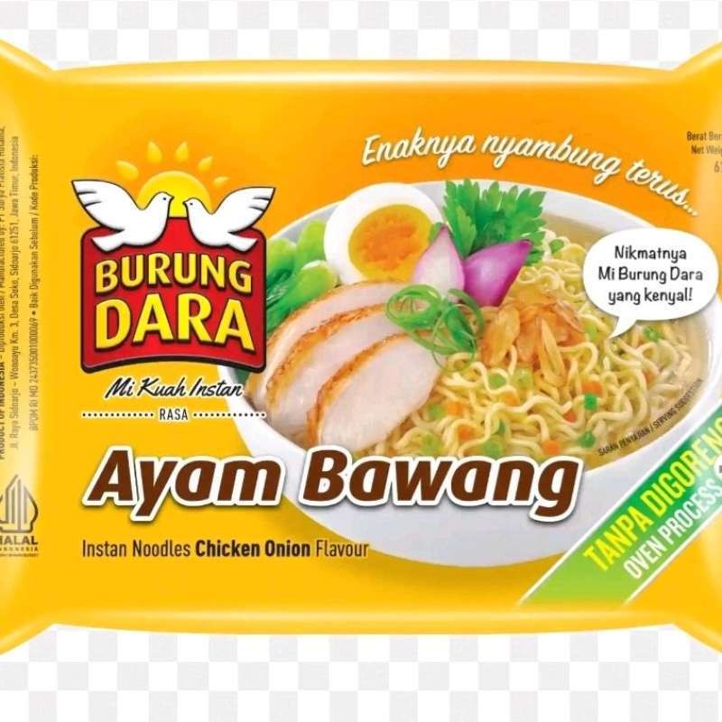 

burung dara mie ayam bawang (67g)