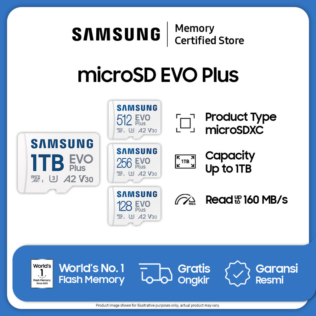 Samsung microSD EVO Plus UHS-I - microSDXC - 512GB / 1TB
