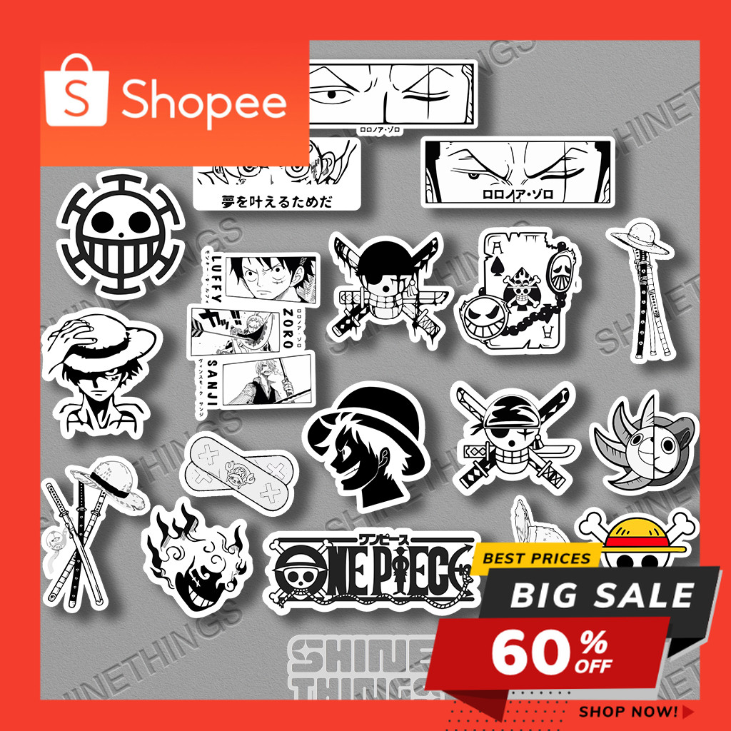 

Sticker anime One Piece || Stiker One Piece untuk helm laptop case hp