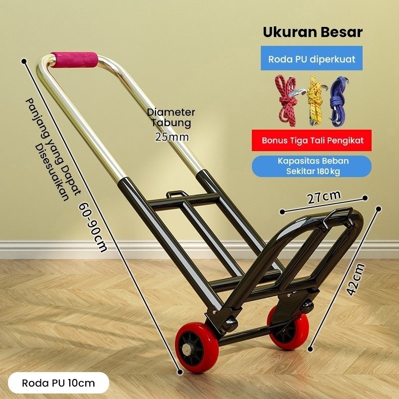 PLAOSANSTORE Troli Lipat 100 kg / 120 kg / 180 kg Trolley Lipat Serbaguna/ Trolley /Barang Serbaguna