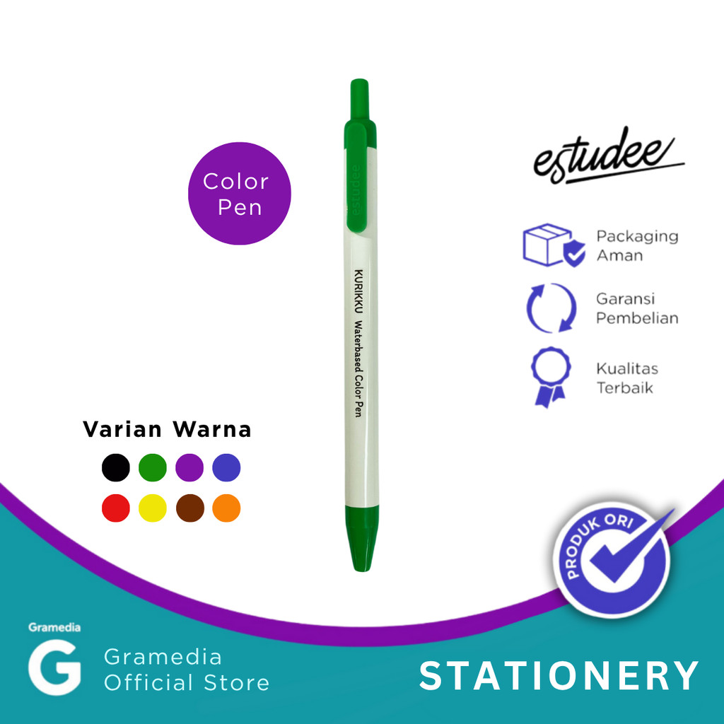

Color Pen Estudee Kurikku Dark Green 04 Es-Cp619