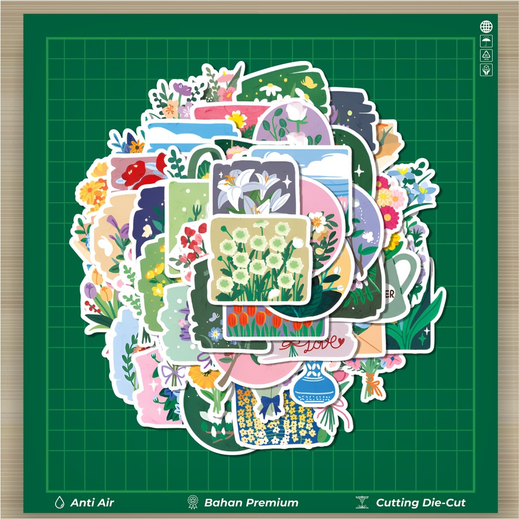 

HOT 50 PCS STIKER Stiker INS Style Oil Painting Flower [Lukisan Minyak Gaya INS Bunga] Stiker Fashion Cars Decal Dingin Kartu Album Custom Vinyl Anti Air- Sticker Aesthetic Buku Journal Koper Casing HP Tablet Laptop Helm Motor Botol Minum