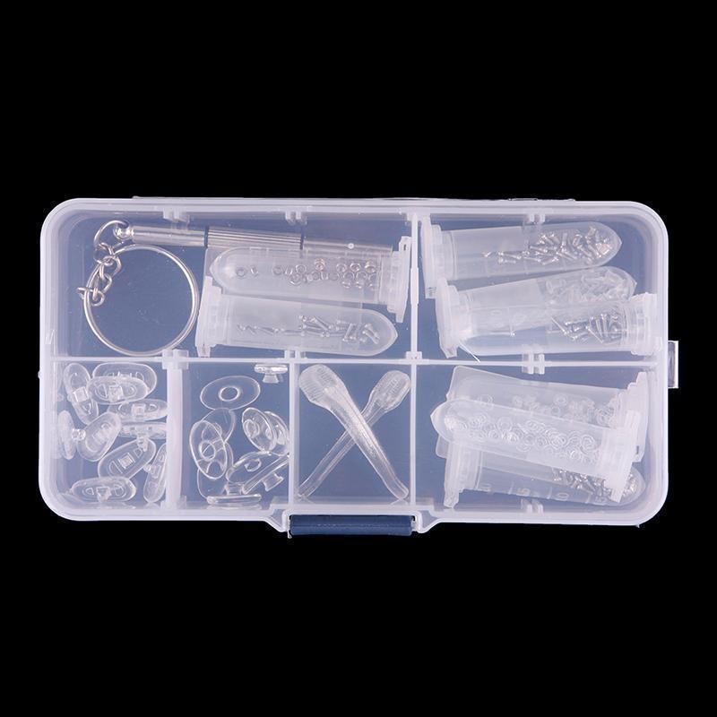 Set Reparasi Kacamata Baut Kacamata Kecil Set Nosepad Kacamata Obeng Kacamata Aksesoris Kacamata