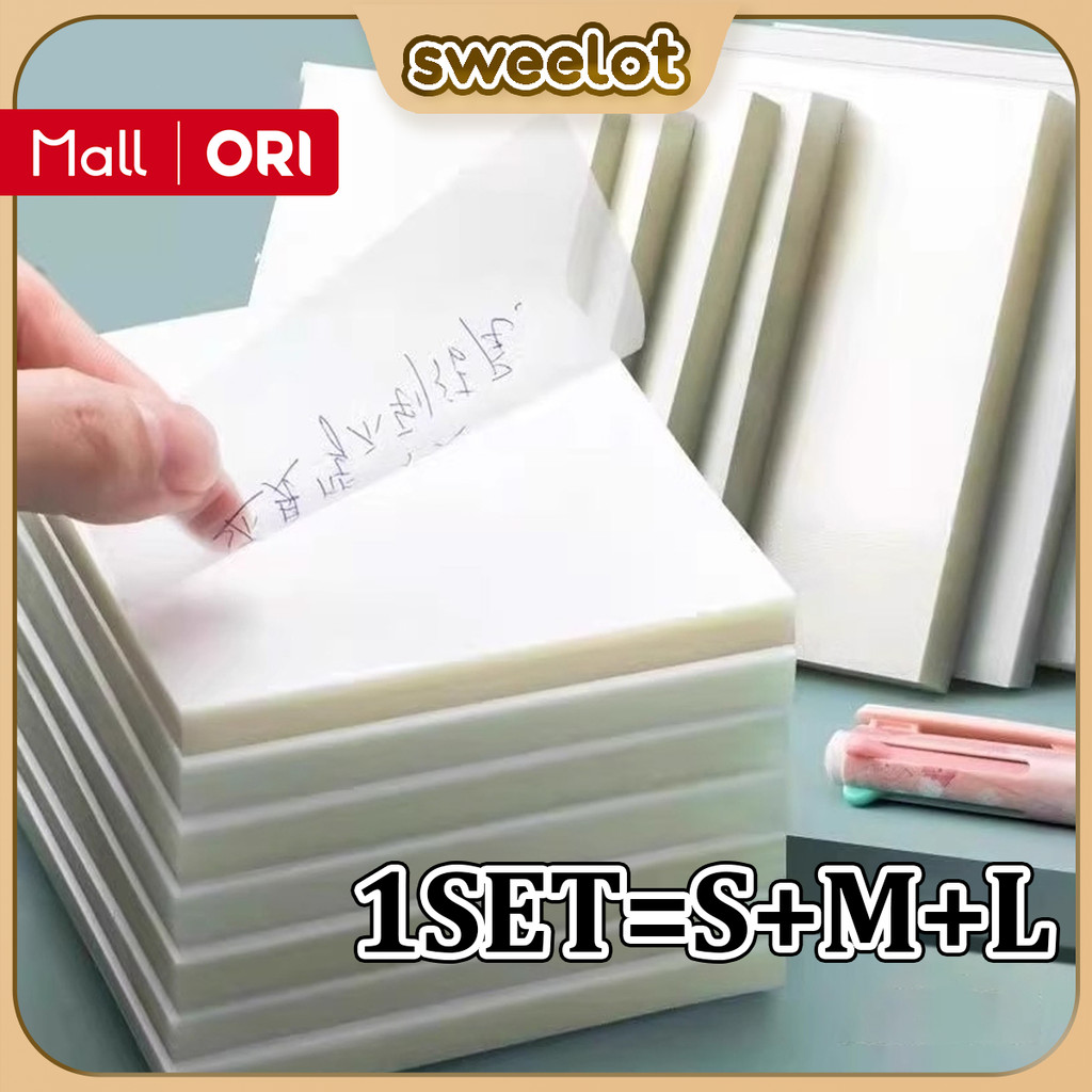 

Catatan tempel transparan cepat kering untuk siswa menggunakan catatan tempel transparan untuk fokus pada catatan dengan daya rekat tahan air dan kuat untuk merobek catatan kantor dan stiker catatan