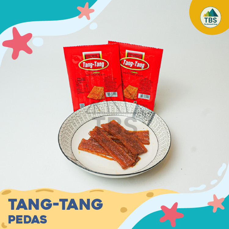 

Tang Tang Snack Lembaran Pedas Spicy Strips Cemilan Pedas Halal 28 Gram Rasa Pedas 50 pcs