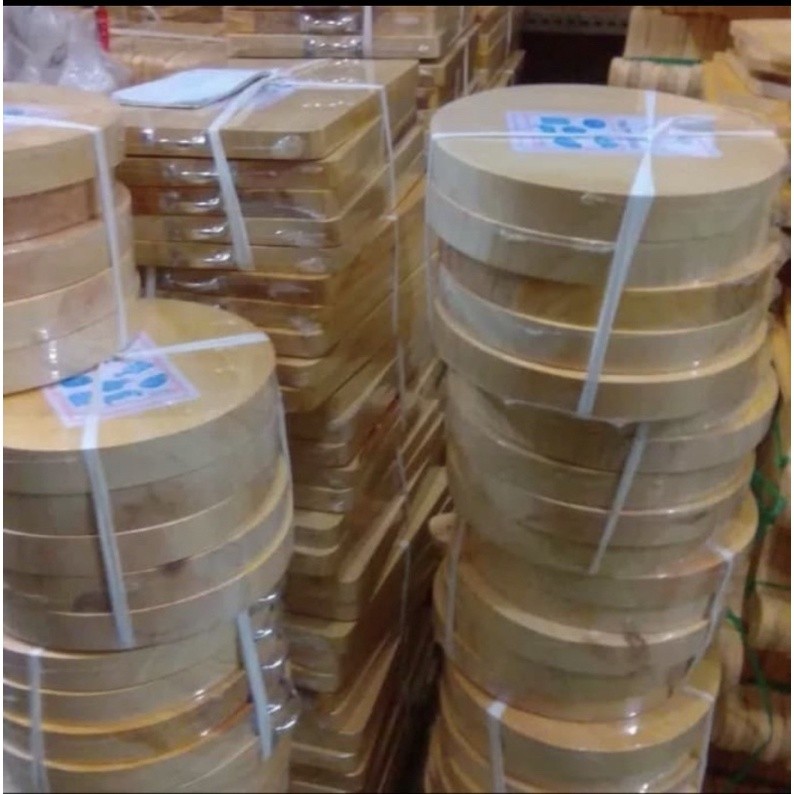 Talenan kayu tebal bulat 30cm / tebal bulat 25cm / talenan kayu bulat