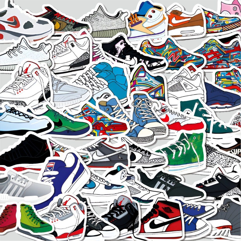 

Stiker Cutting Pack Stiker Casual Shoes [Sepatu Kasual] Isi 100Pcs Series Aesthetic Lucu Keren Untuk Koper Bahan Vynil