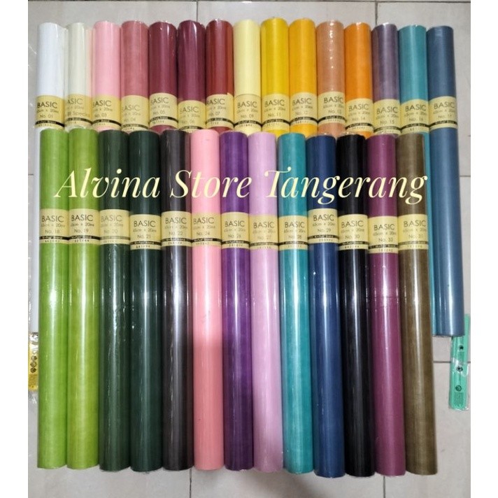 

Kertas Tissue Besic Roll / Flower Wrapping Per Roll 20 mtr / Kertas Buket, Kertas Kado, Kertas Tissue, Kertas Pompom
