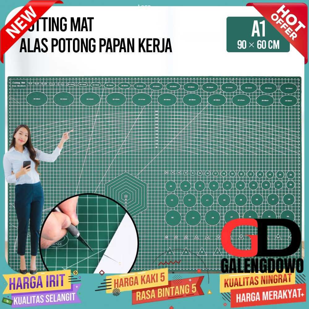 

QJH Working Pad Cutting Mat Alas Potong Papan Kerja A1 90x60cm - QJ4