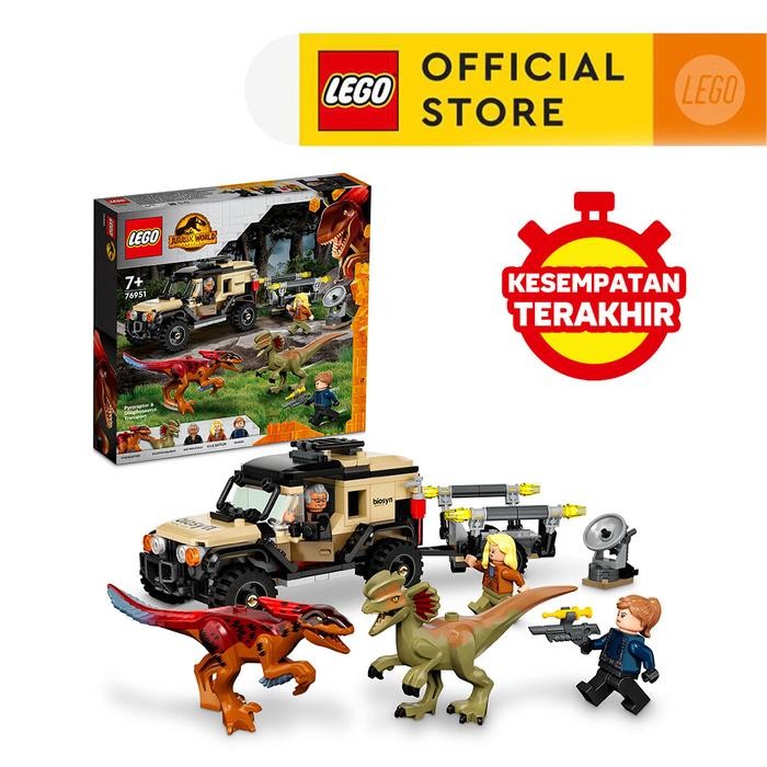 LEGO Jurassic - World Pyroraptor & Dilophosaurus Transport