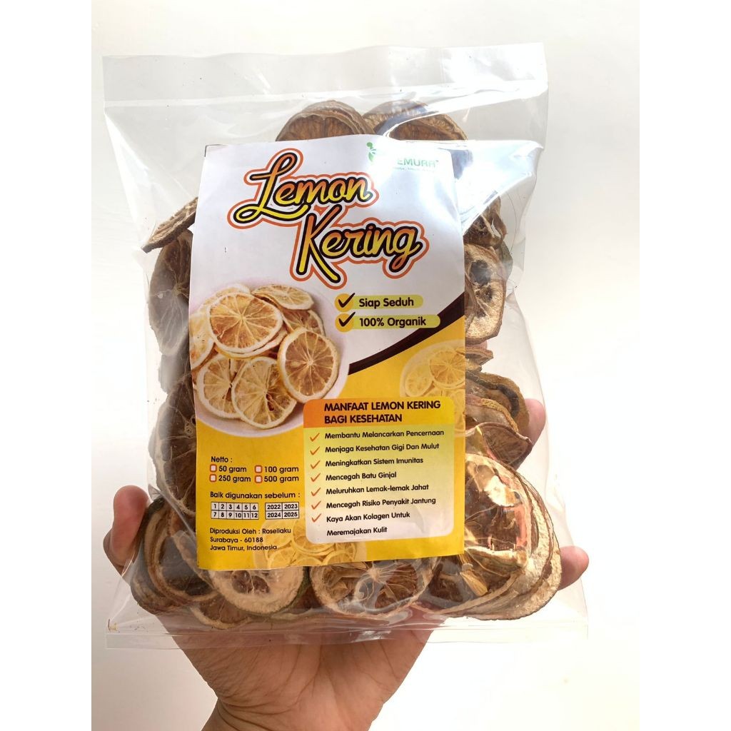 

Dried Lemon Slice 1 Kg // Lemon Kering Iris Tipis