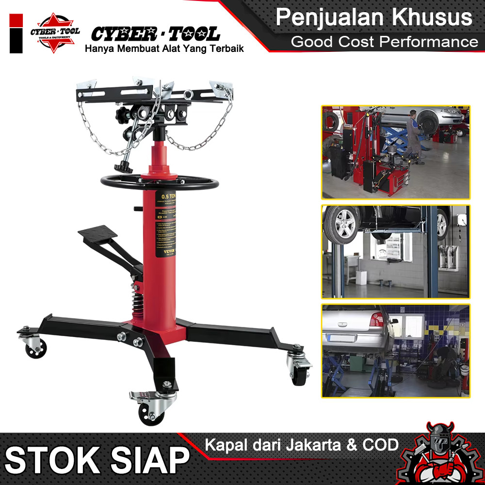 Dongkrak Transmisi Hidrolik 0.5 Ton Lift Tinggi Garasi Mobil Bengkel