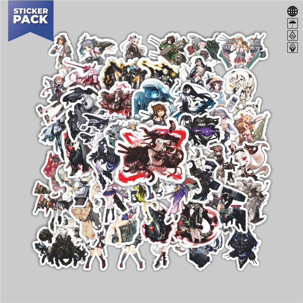 

[100PCS]Stiker Pack Stiker Anime Game Series Kantai Collection Character 6 Aesthetic Vinyl Anti Air Dekorasi Sticker Laptop Buku Journal Koper Helm Casing HP Gitar Helm Skateboard