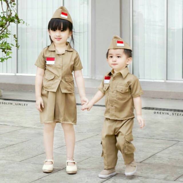 baju pejuang anak dan dewasa/kostum pejuang anak dan dewasa/ kostum veteran anak/kostum veteran dewa