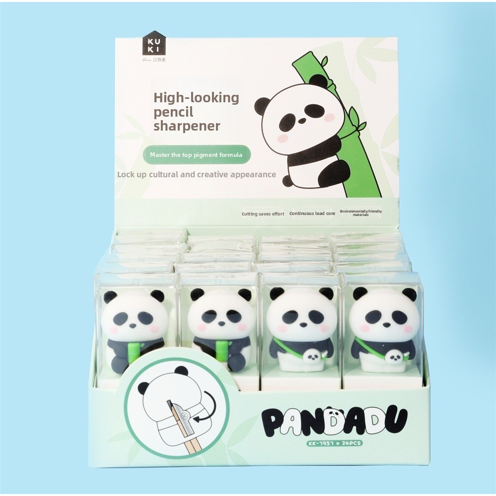 

Panda cute Sharpeners Funny Pencil Cutting Tools School Supplies Student Stationery Classroom Teacher Rewards Gift