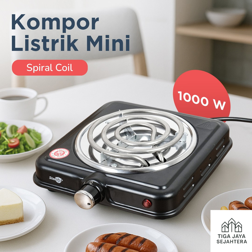 Kompor Listrik Coil Mini 1 Tungku 100watt – 1000W Portable & Praktis Mudah Dibawa