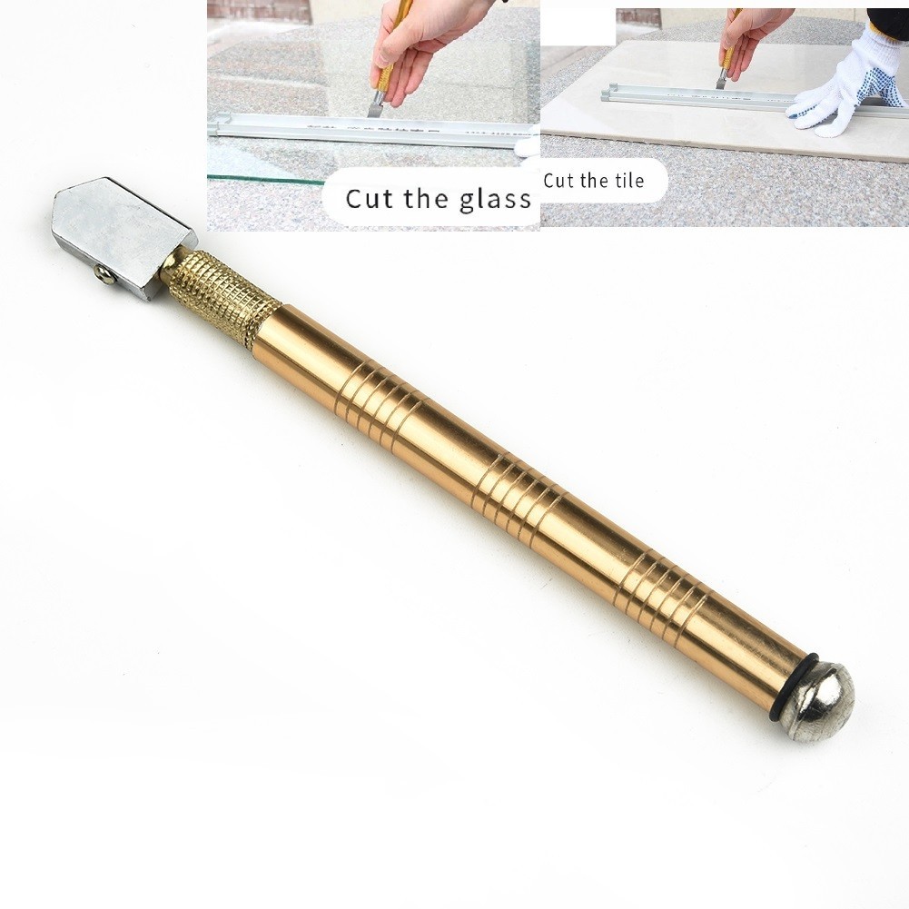 1 PC 175mm Portable Professional Glass Cutter Antislip Handle Diamond Glass Cutter Glass Cutter Blad