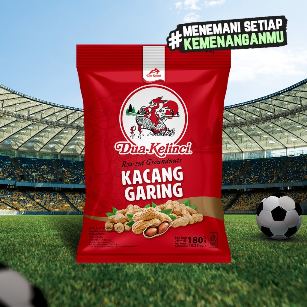 

DUA KELINCI Kacang Kulit Garing 180 gram - SUMBER PROTEIN