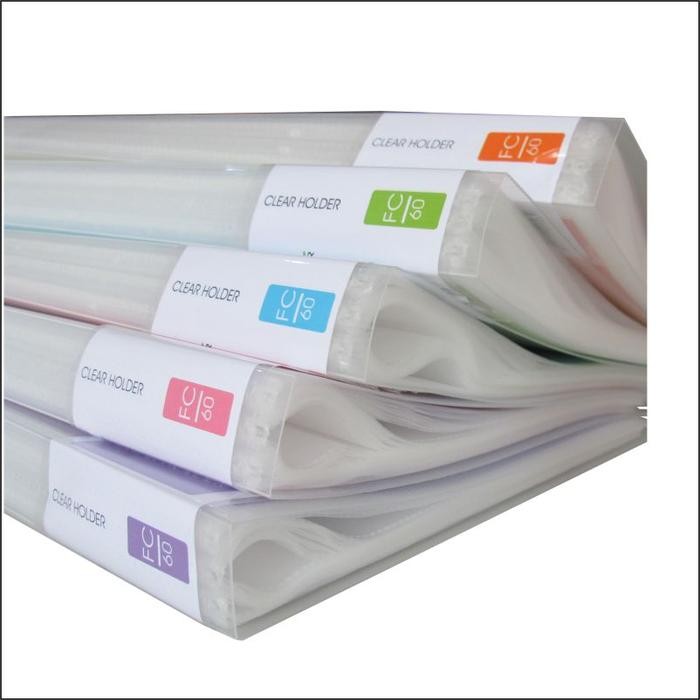 

EAGLE Dokumen Keeper Transparan Neon A4/F4 60 Pocket / Clear Holder / Display Book / Document Keeper E 329 - PINK, A4