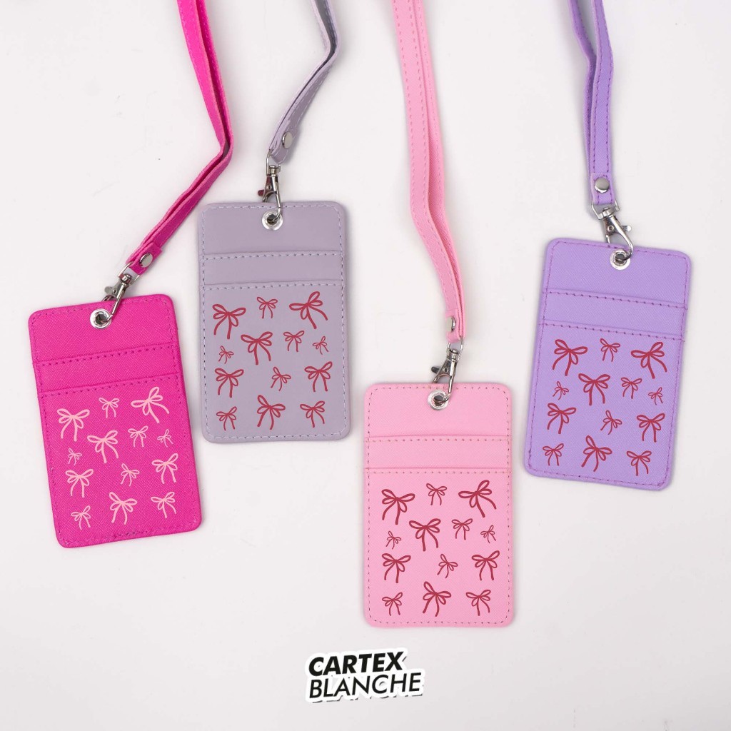 

Sale Cartexblanche Cutie Ribbon Lanyard Card Holder Unisex Name Tag Premium Pria & Wanita Terlaris