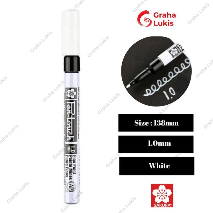 

Spidol Permanen Sakura Pen Touch Paint Marker - White