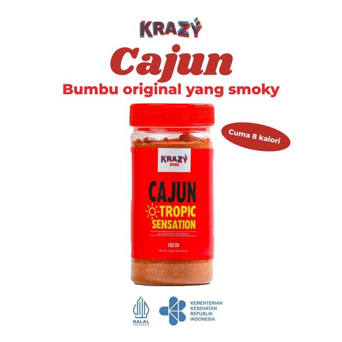 

[Best Seller] Krazy Spices Bumbu Marinasi Rendah Kalori Dry Rub 100 gr - Cajun