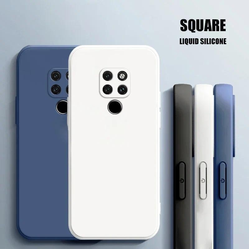 Original Square Liquid Silicone Case for Mate 20 Pro Lite X Mate20 20X 20Pro Mate20Pro Luxury Camera