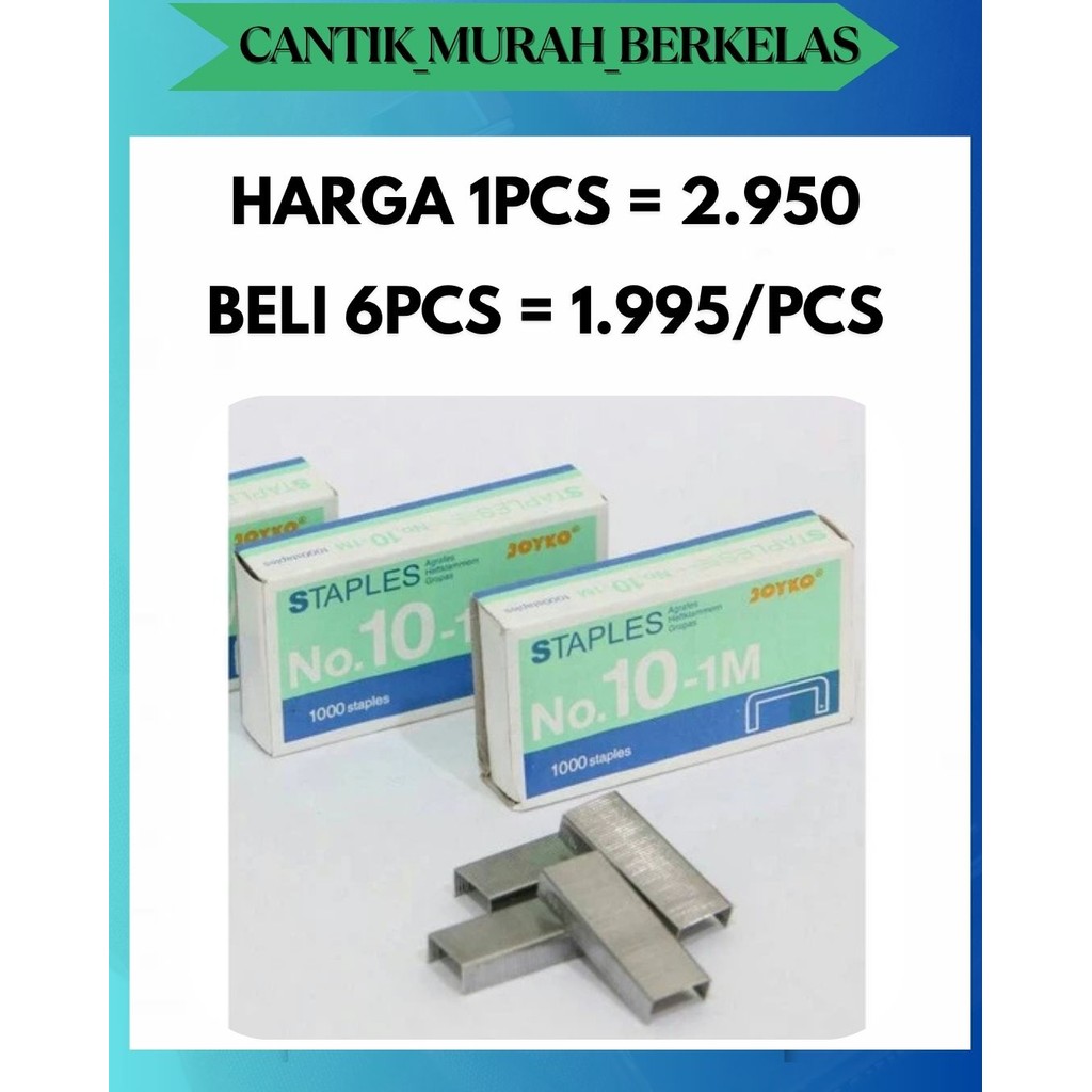 

CMB ISI STAPLES / ANAK HEKTER JOYKO KOTAK KECIL NO 10 PATEN