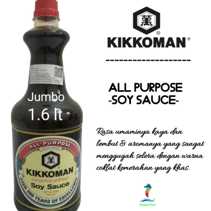 

Kikkoman Soy Sauce - All Purpose, Kecap Asin Serba Guna; 1.6 lt