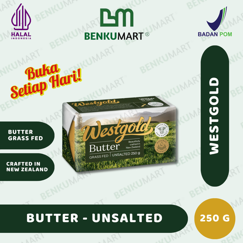 

hyk Westgold Unsalted Butter 250G west gold 250 gram