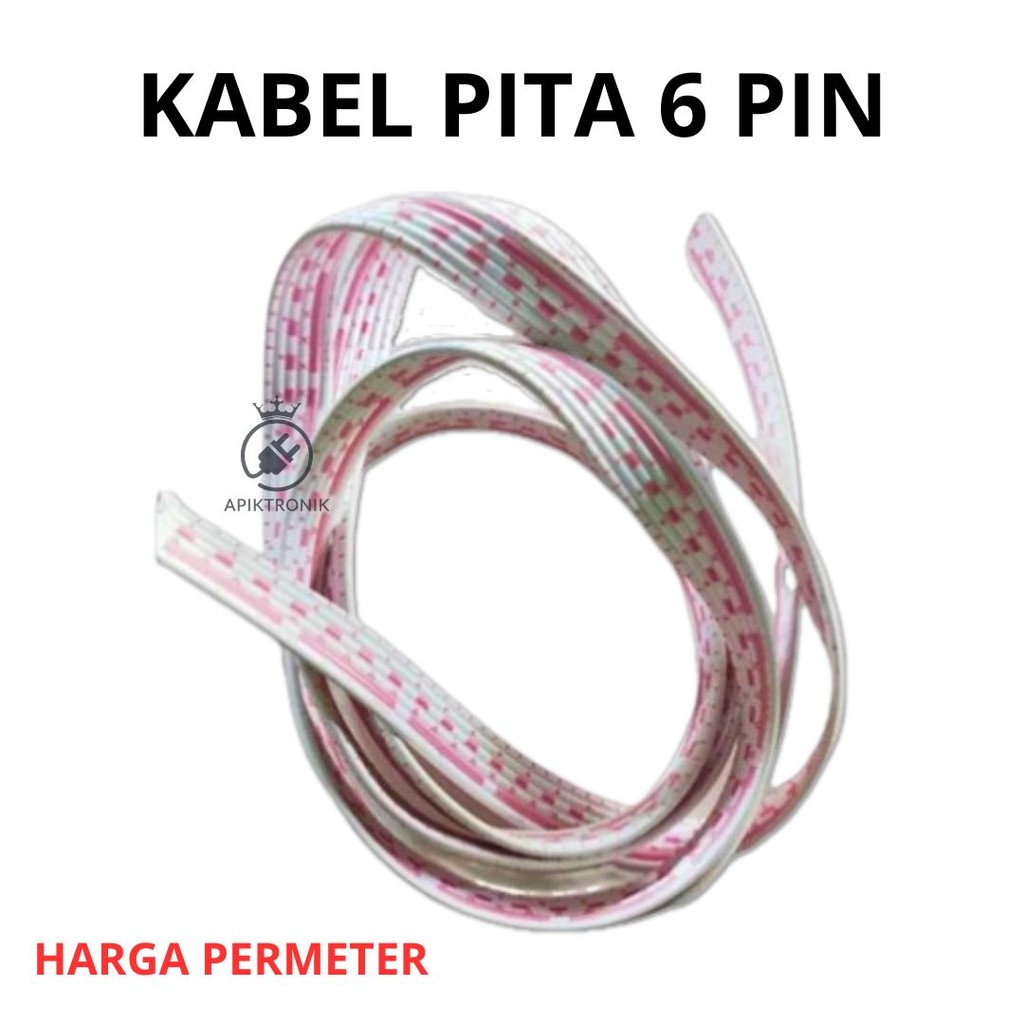 Kabel Pita 6 Pin – Kabel Isi 6 Wire Harga per Meter