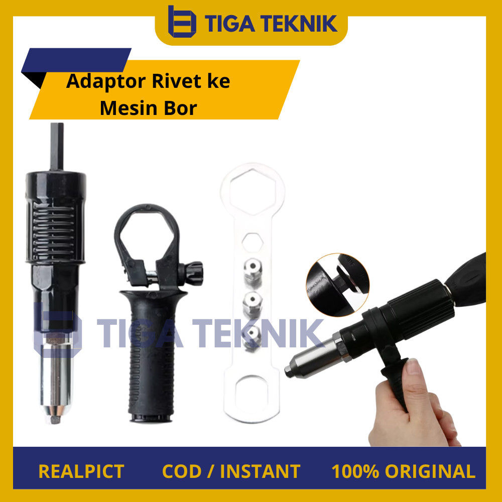 DIMASS Adaptor Rivet ke Mesin Bor Listrik Paku Rivet Tangan