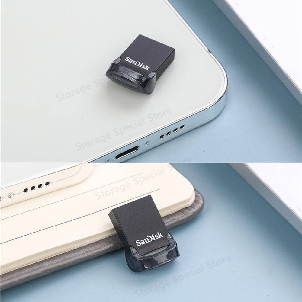 SanDisk Ultra Fit Flash Drive USB3.2 Pendrive Original Pen Drive U Stick 32GB 64GB 128G 256G Mini Me