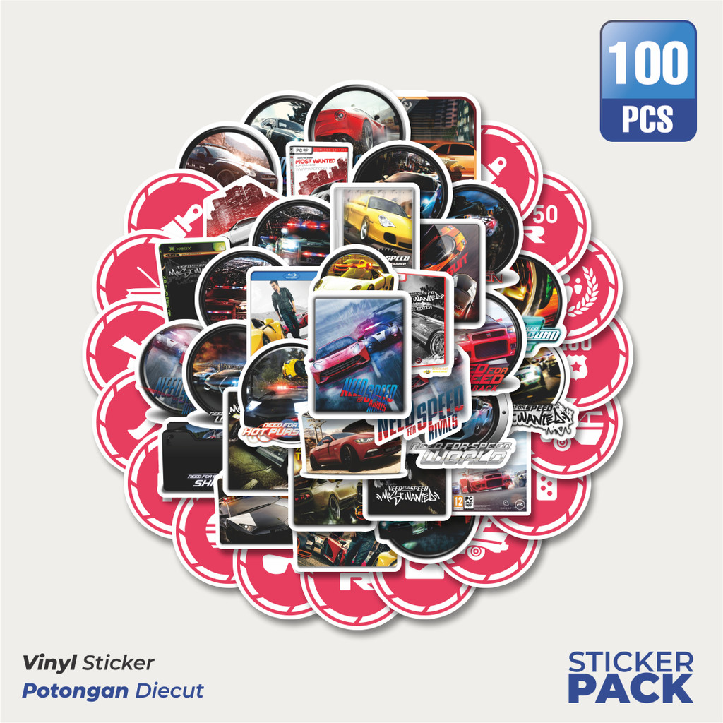 

Stiker Vinyl Stiker Game Series Need For Speed Universe Character Mix 1 Waterproof Aesthetic- Untuk Laptop, Motor, dan Helm - Paper Stationery Pack