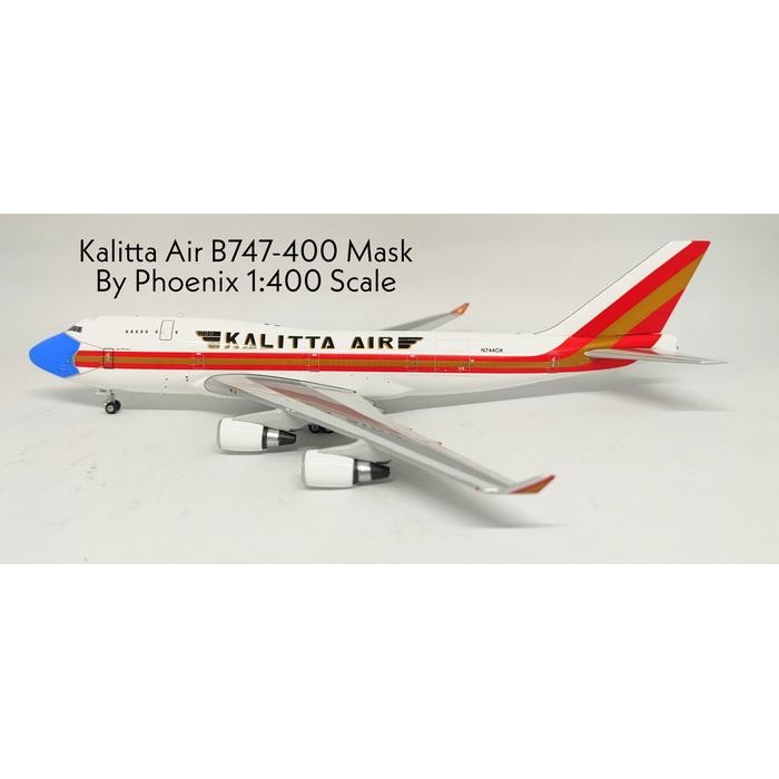 MS99.. Kalitta Air B747-400 N744CK Mask By Phoenix 1:400 Scale