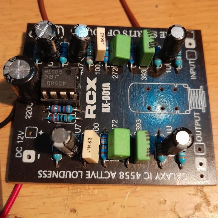 Part kit galaxy 4558 menambah bass dan treble power amplifier