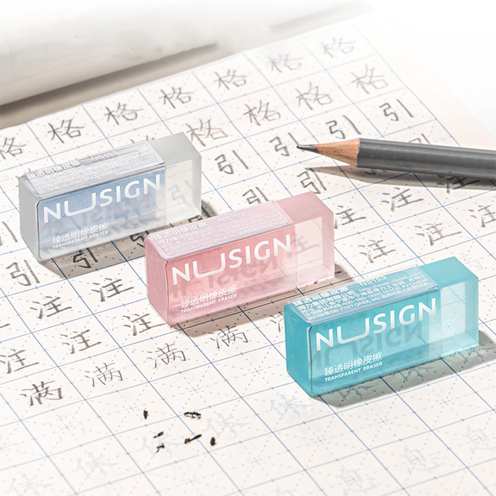 

Random Color 1Pc Transparent Eraser for Kids Lovely Ins Solid Color Eraser Pencil Eraser Back To School Cute Student Supplies