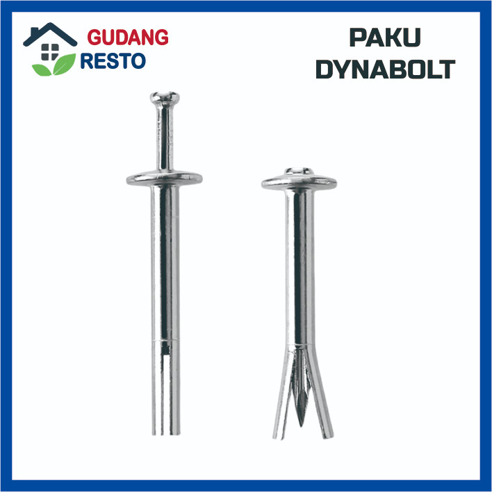 Paku Angkur 10 pcs Frame Anchor Expansion Bolt Ketok Dynabolt Ketok Dinabol Palu Metal Besi 6 x 40mm