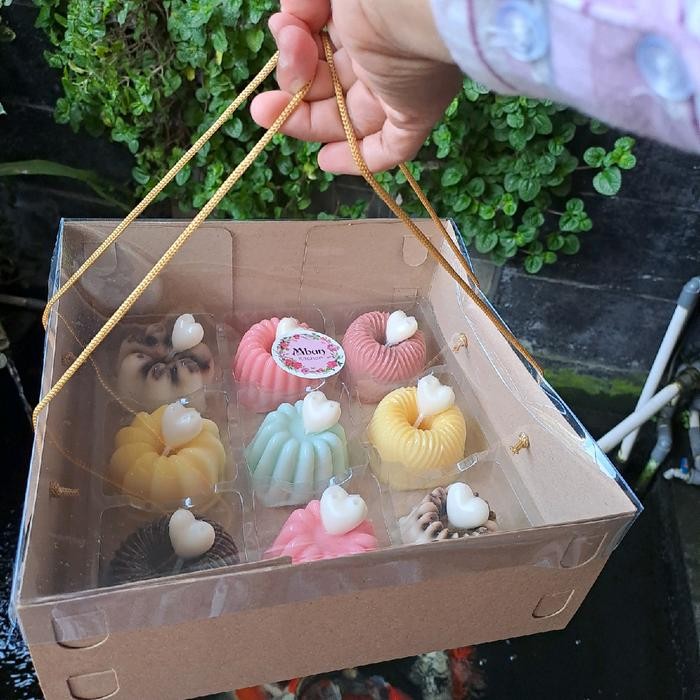 

10pcs Dus Kraft Tutup Mika 25x25cm tinggi 10cm - -, -