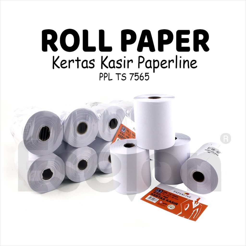 

❤️️Kertas Kasir Paperline 1ply /Kertas Kasir 75*65*18mm PPL❤️️