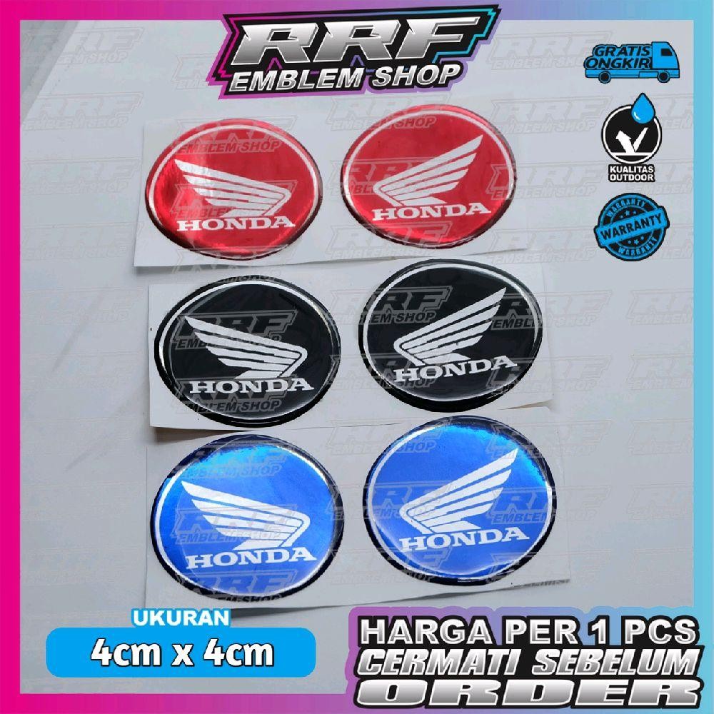 emblem timbul SAYAP HONDA / emblem honda sayap bulat