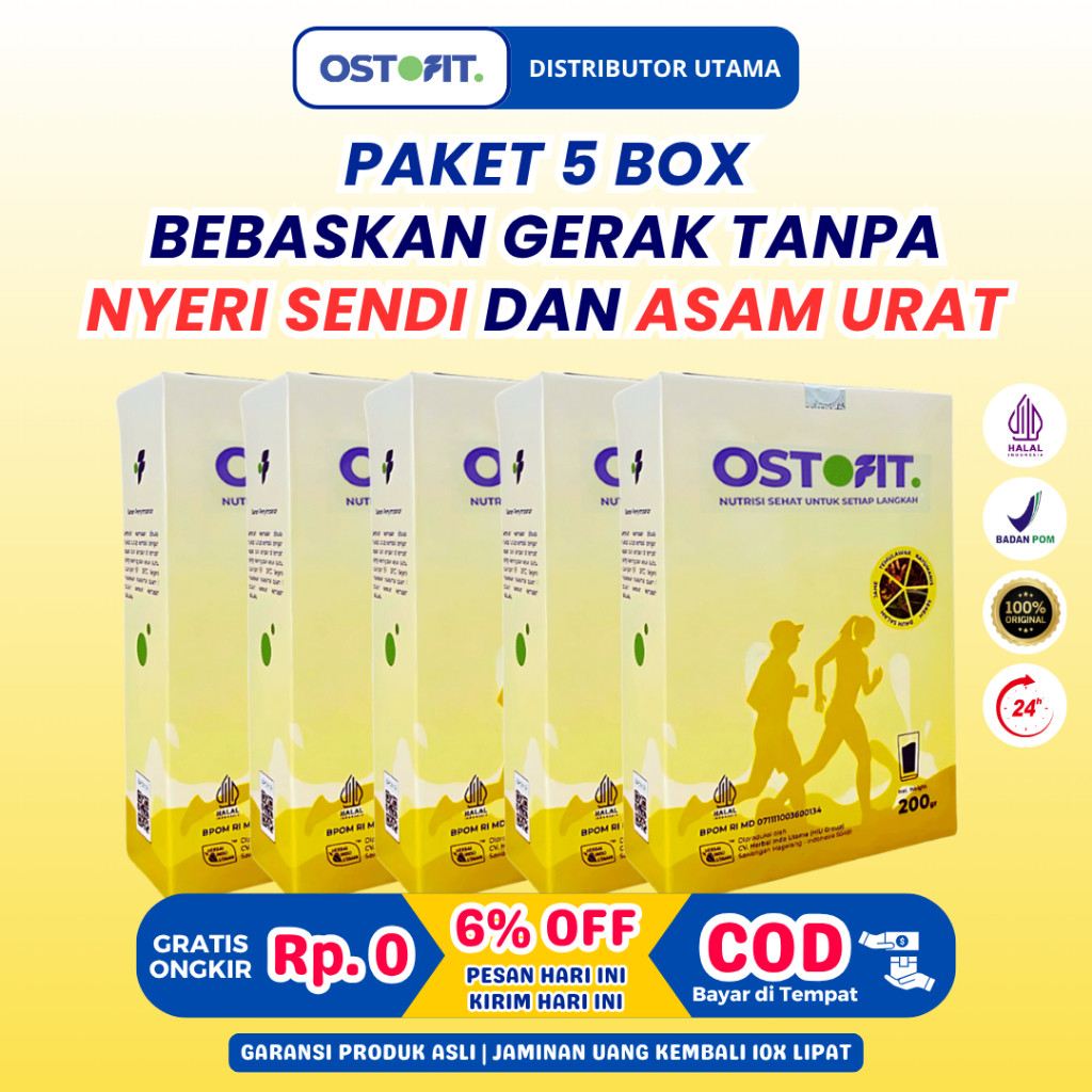 

OSTOFIT - Paket 5 Box Susu Herbal Solusi Sehat Mengatasi Segala Masalah Persendian