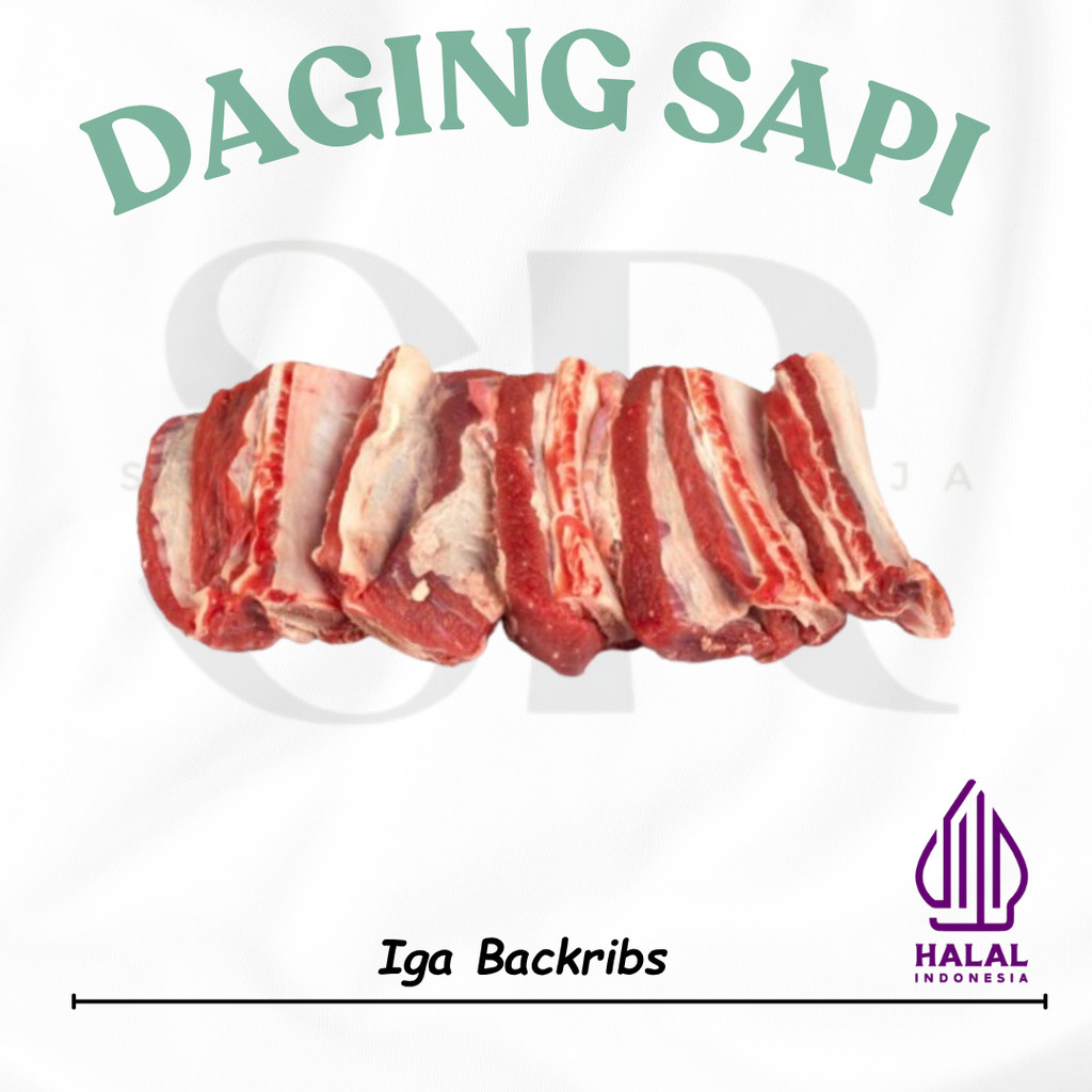 

Iga Sapi Bagian Belakang Iga Konro Beef Backribs 1 Kg Frozen