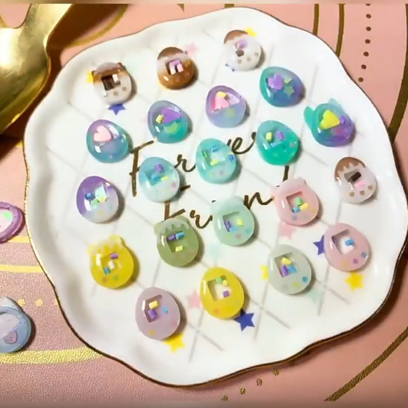 

DIY Animal Keychain Button Pendant Mirror Silicone Molds Handmade Mini Cake Sugar Baking Decoration Epoxy Resin Mold Accessories