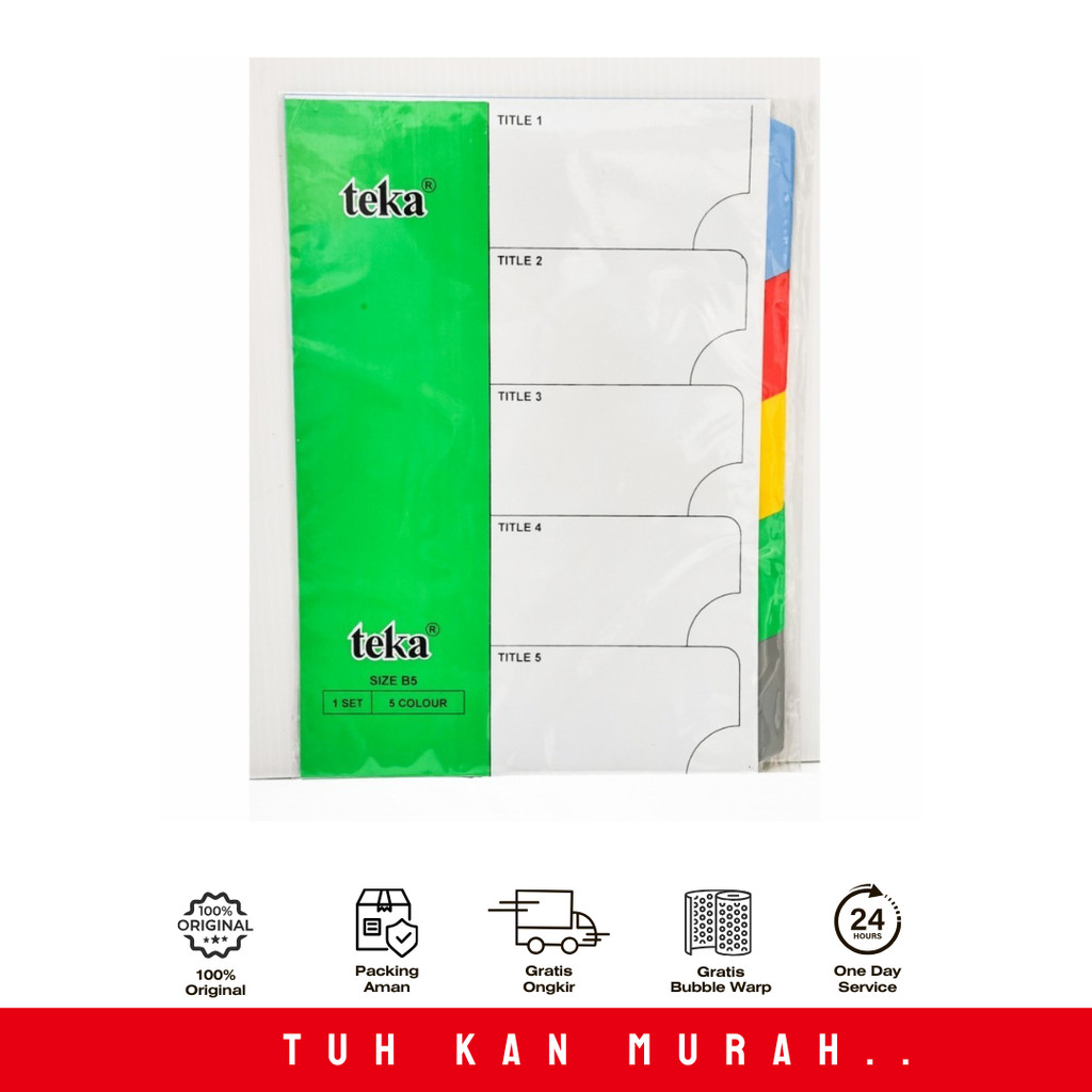 

TEKA DIVIDER PEMBATAS BINDER BERACAM-MACAM UKURAN-10 WARNA