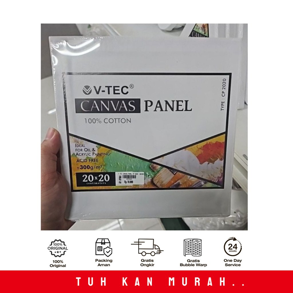 

V-Tec Canvas Panel 100% Cotton CP 30x30