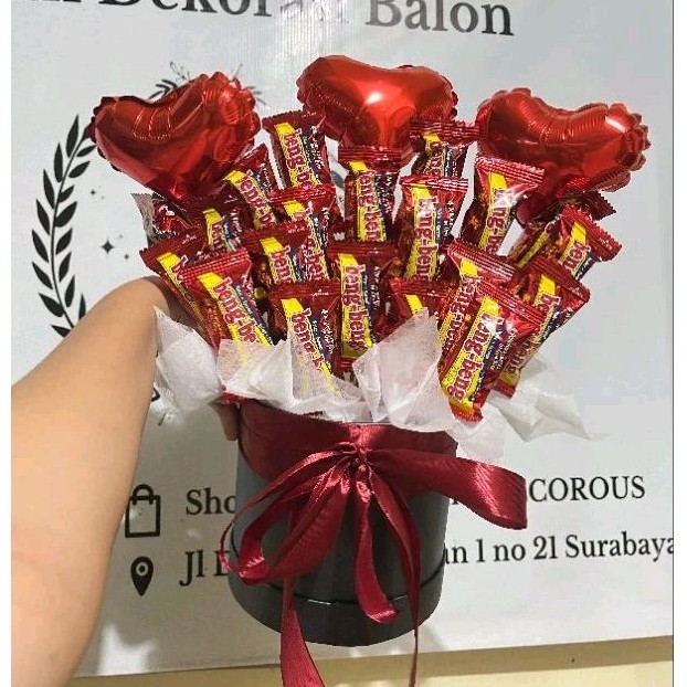 

BENG BENG BOX | BENG-BENG BLOOM BOX | SNACK BLOOMBOX | JAJAN KADO WISUDA GIFT ULANG TAHUN BALON I DECOROUS