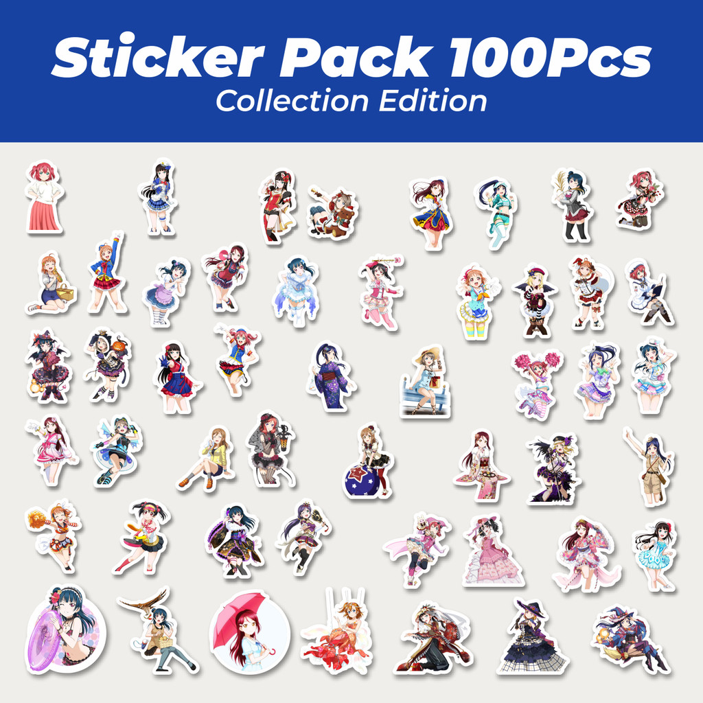 

Hot Stiker Anime Series Love Live Character Mix 2 Lucu Anti Air Stikers Berperekat Waterproof Sticker Decal Buat Motor Helm Buku Journal Koper Casing HP Laptop Botol Minum
