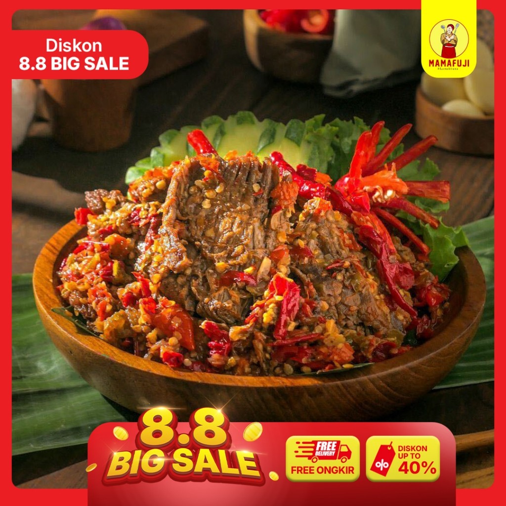 

[NEW PRODUCT] Mamafuji - Dendeng Lambok (Basah) 200gr / Dendeng Daging Sapi Khas Minang