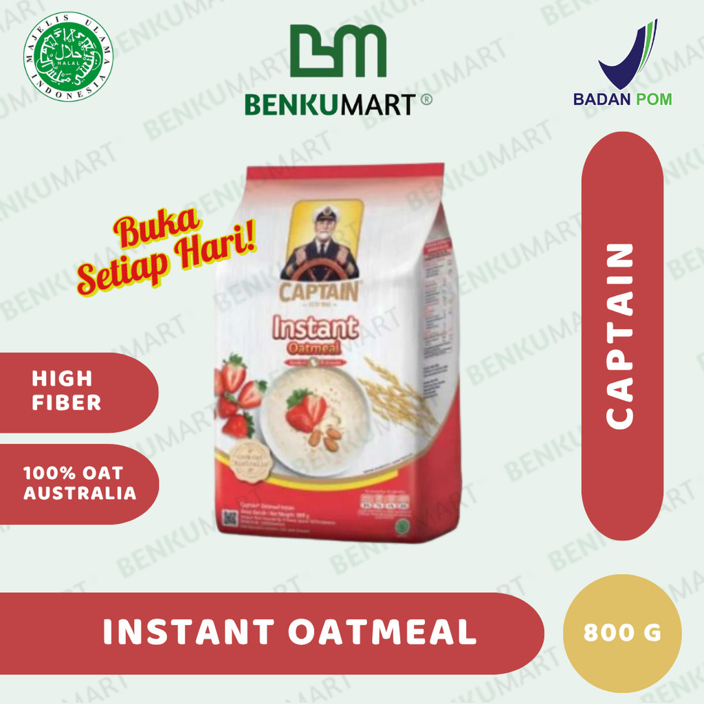 

Captain Oats Instant Oatmeal (800 gr)